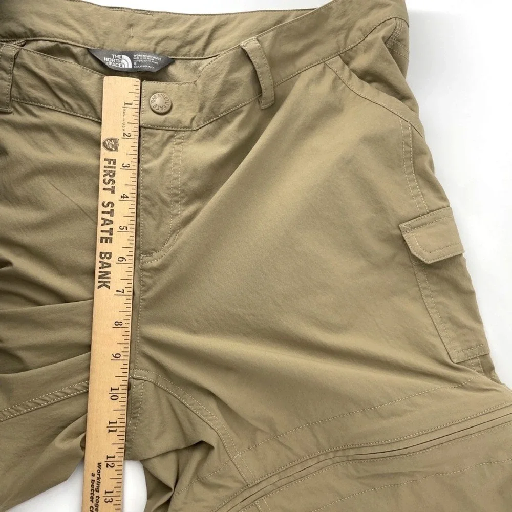 North Face Women's Convertible Pants Size 16 Beige‎ Hiking Drawstring Nylon
